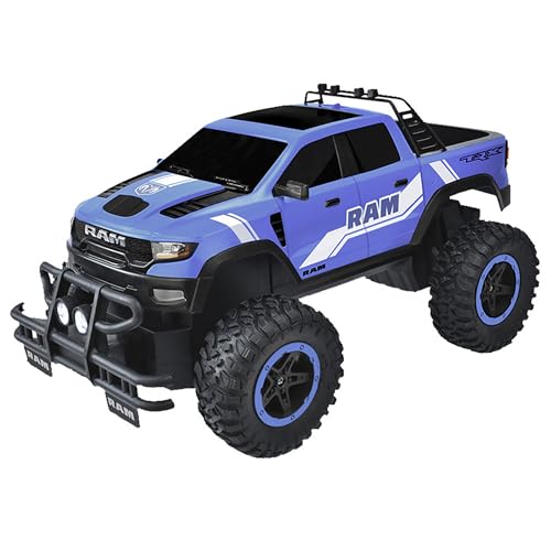 Ram TRX Pickup 1:16 Scale R/C - Blue - Taiyo, 2.4GHz, Remote Control Vehicle, Authentic Design Truck, Off Road, Battery Powered Hobby Car