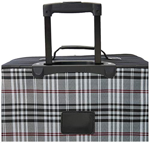 Rockland Fashion Expandable Softside Upright Luggage Set, Charcoal, 2-Piece (14/19)