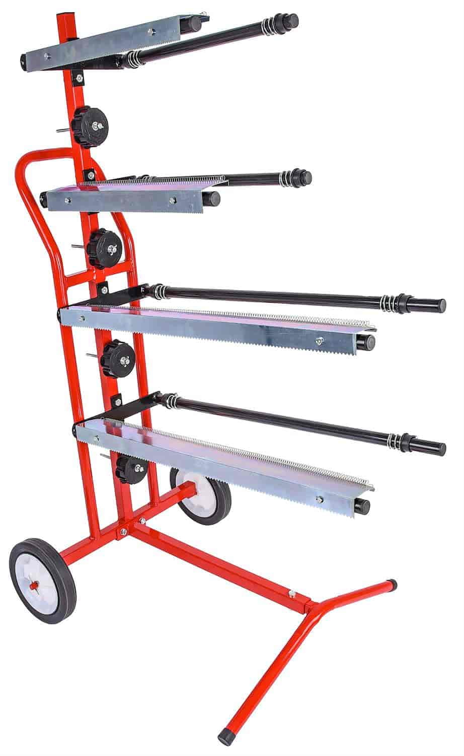 JEGS 81230 Mobile Masking Paper Stand Holds (2) 18 & (2) 12 Rolls of Paper Holds
