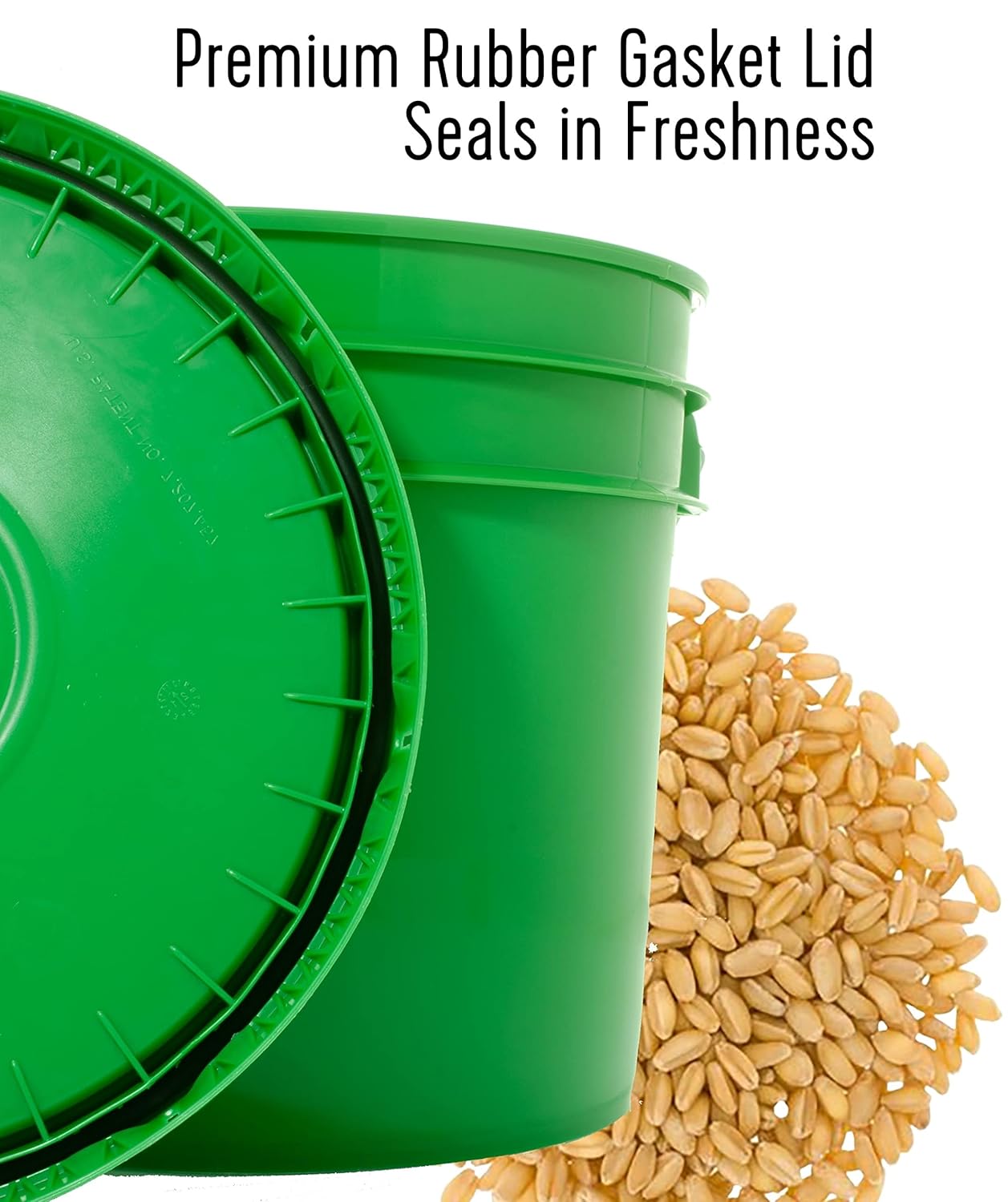 Emergency Wheat Berry Bucket Supply | 100 LBS | Hard White, Soft White, Hard Red Winter, Hard Red Spring Wheat Berries [25 lbs each]