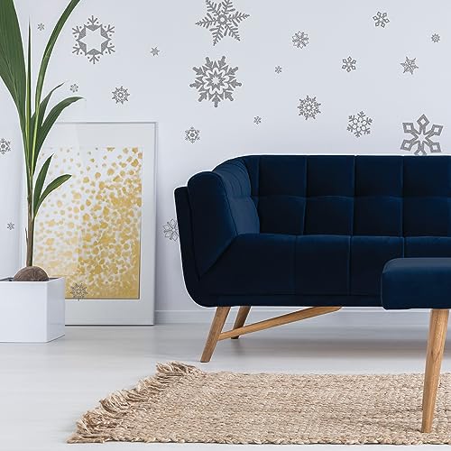 RoomMates RMK1413SCS Glitter Snowflakes Peel and Stick Wall Decals