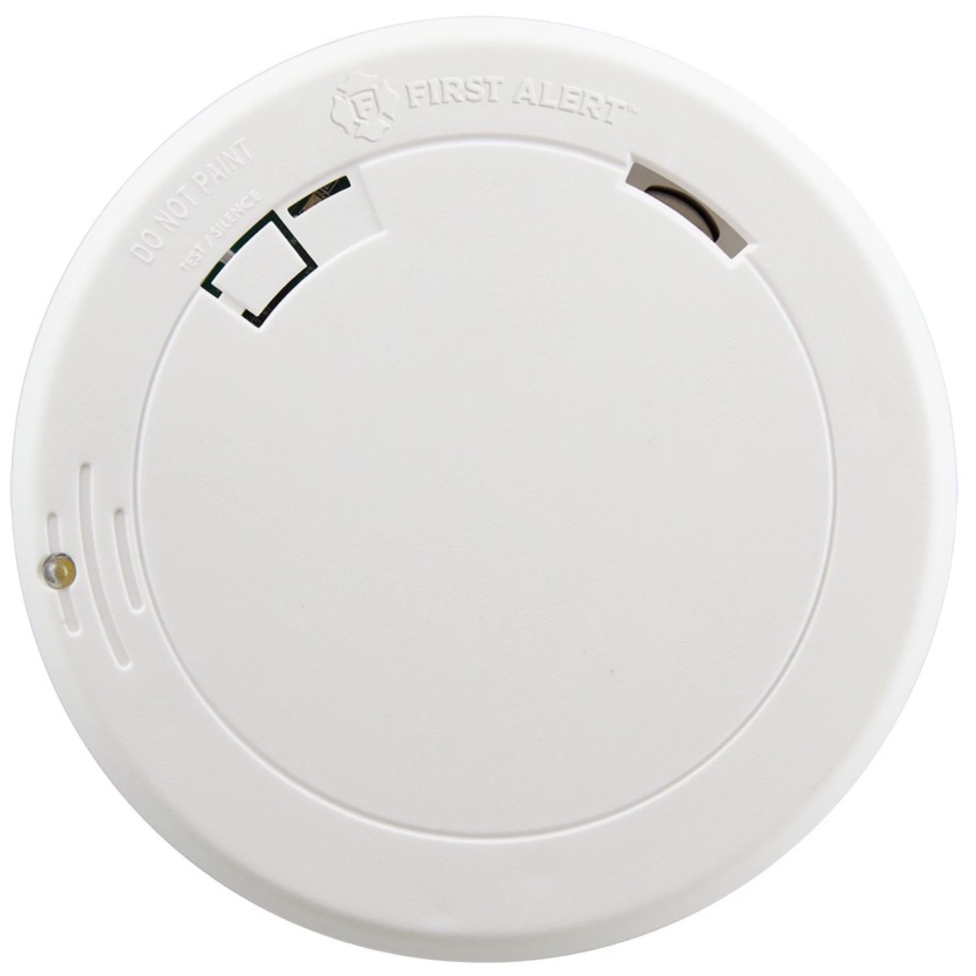 First Alert 10-Year Battery Photoelectric Smoke Alarm, Slim Profile with Escape Light