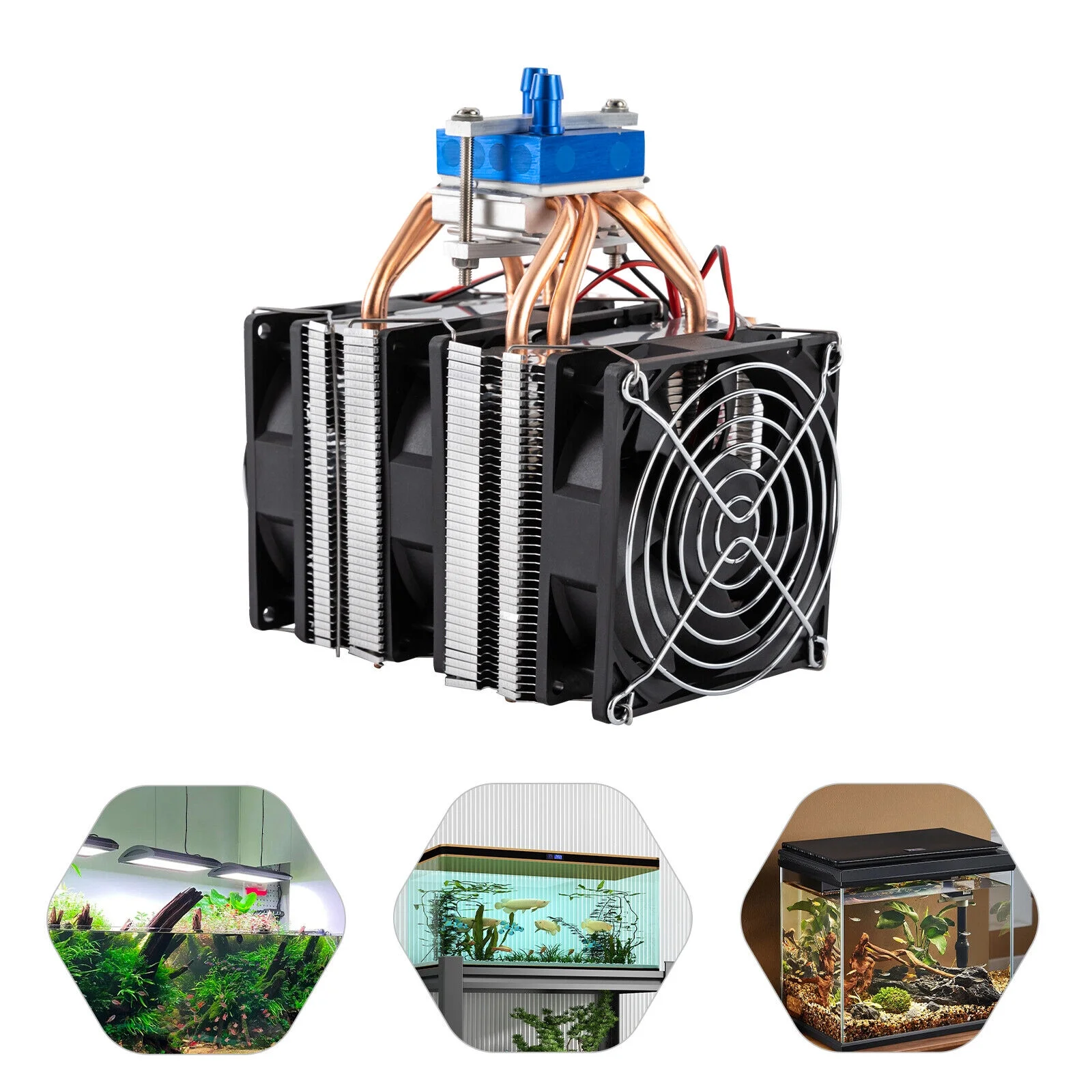 DC12V Electronic Semiconductor Cooler Thermoelectric Cooler Refrigeration Water Chiller Cooling System 120W