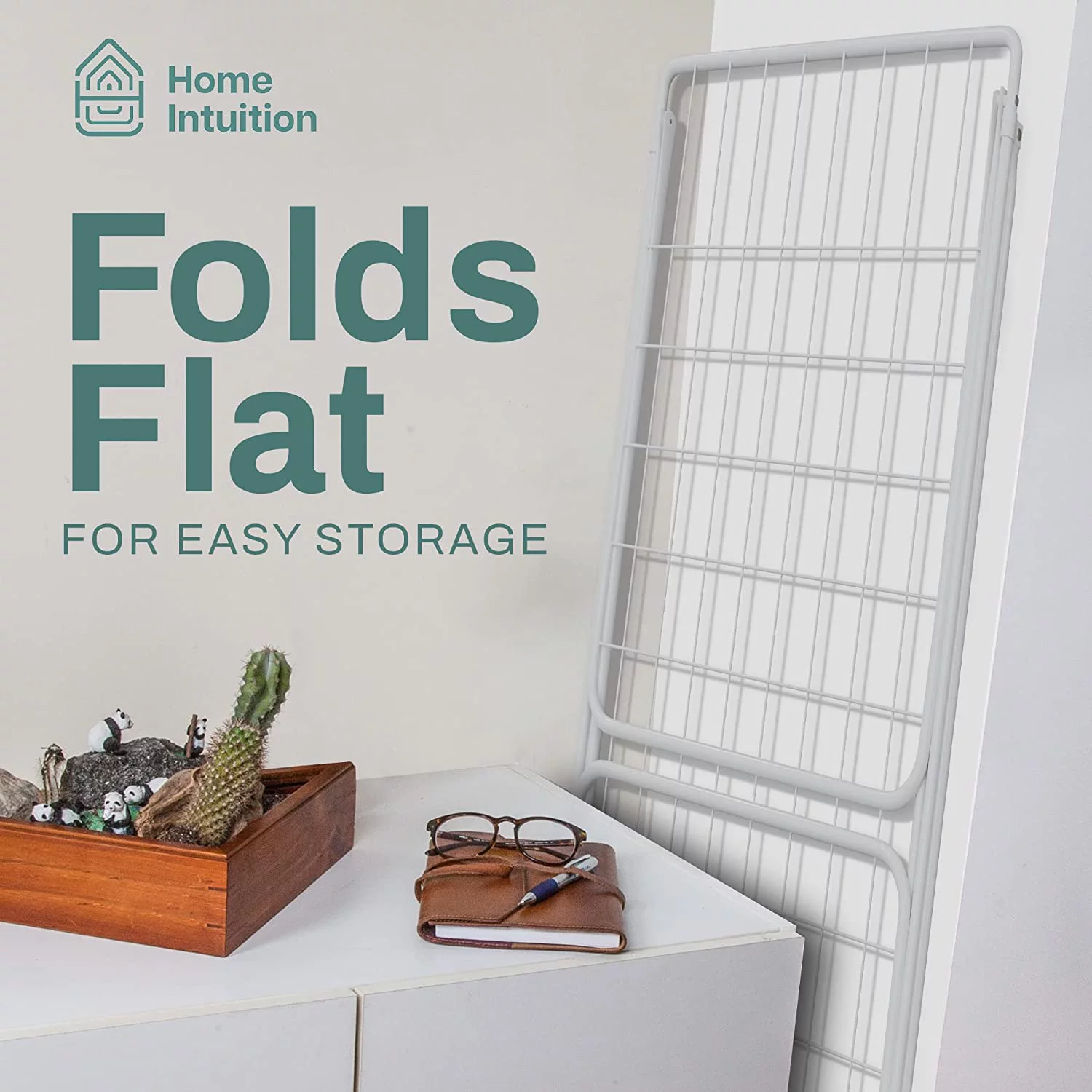 Home Intuition Foldable Clothes Drying Rack Dryer (White)