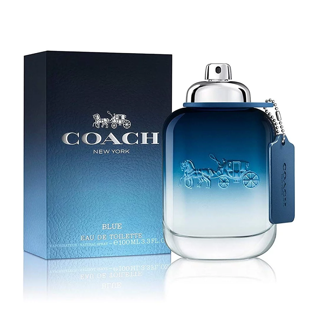 Coach Blue Eau De Toiletter Spray, Cologne for Men 3.3 oz