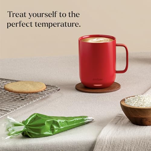 Ember Temperature Control Smart Mug 2, 14 Oz, App-Controlled Heated Coffee Mug with 80 Min Battery Life and Improved Design, Black