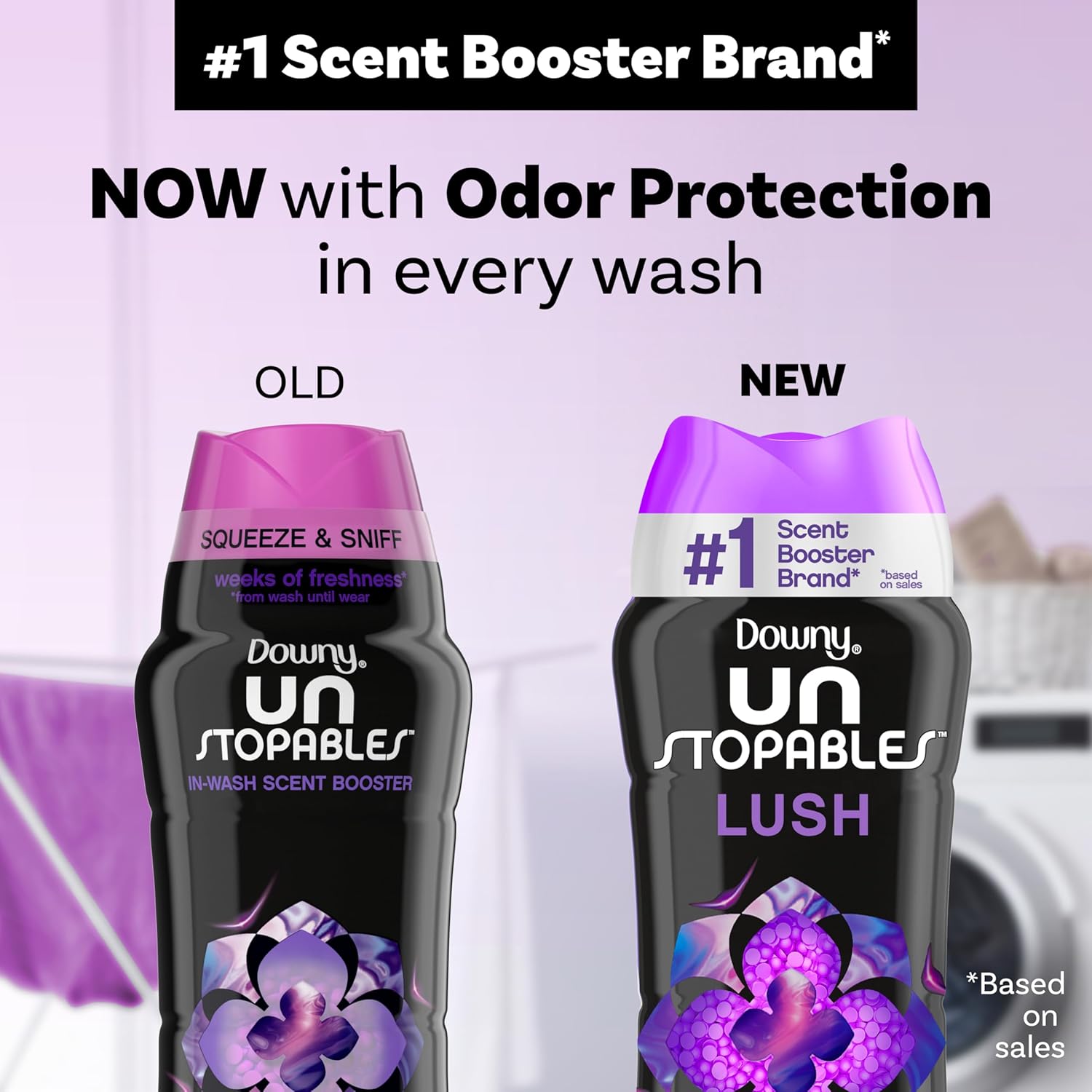 Downy Unstopables In-Wash Laundry Scent Booster Beads, Lush, 30.1 oz