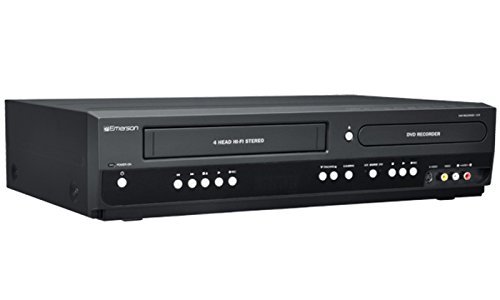 Emerson ZV427EM5 DVD/VCR Combo DVD Recorder and VCR Player with HDMI 1080p DVD/VHS, Progressive Scan Video Out, 5-Speed for Up to 6-Hours Recording (Renewed)