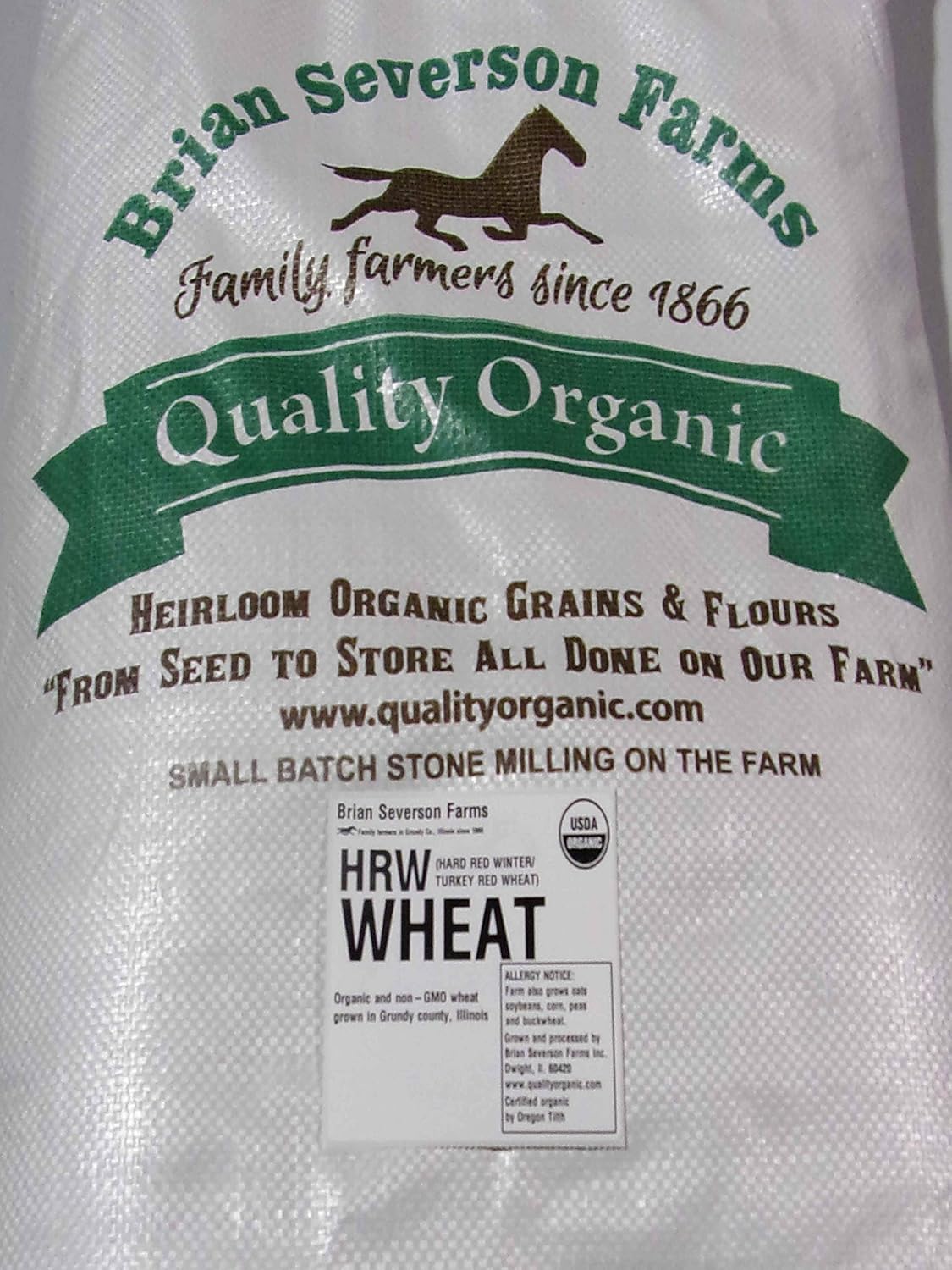 Organic Hard Red Winter Wheat Berries | Certified Organic Heirloom variety named TURKEY RED | 15 lbs. | Farmer Direct | Organic, non-GMO, IP