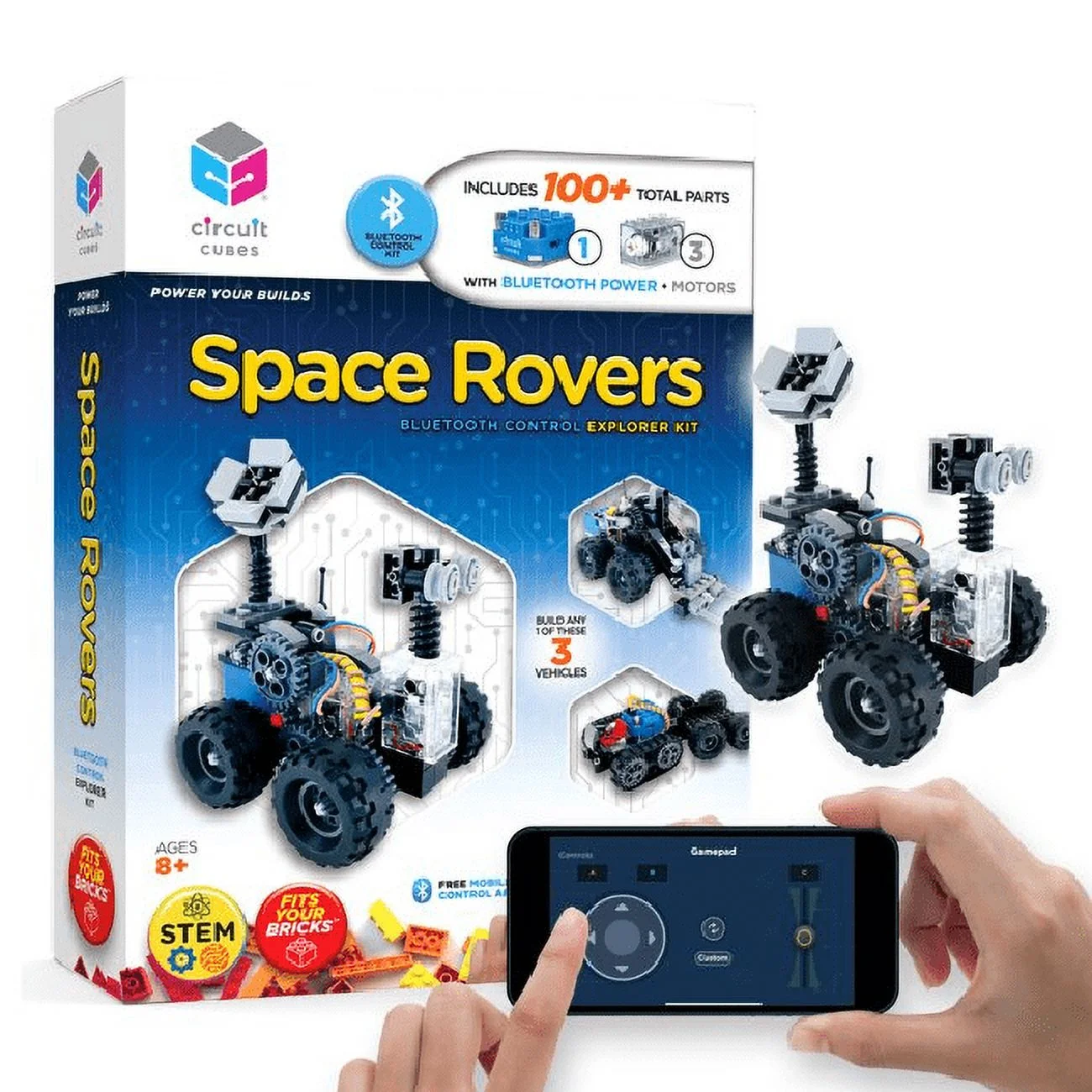 Circuit Cubes Space Rovers Kit Remote Control Robotics Kit STEM Learning Toy