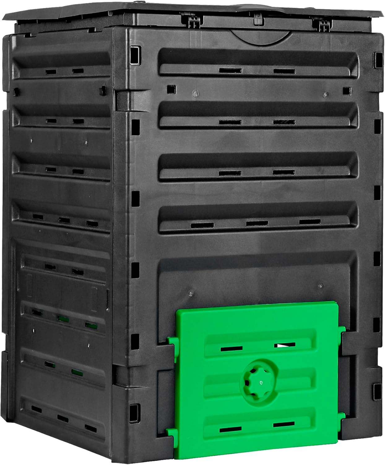 SUPER DEAL Garden Compost Bin 120 Gallon (450 L) Outdoor Large Capacity Composter BPA-Free Material for Fast Creation of Fertile Soil, Easy to Assemble