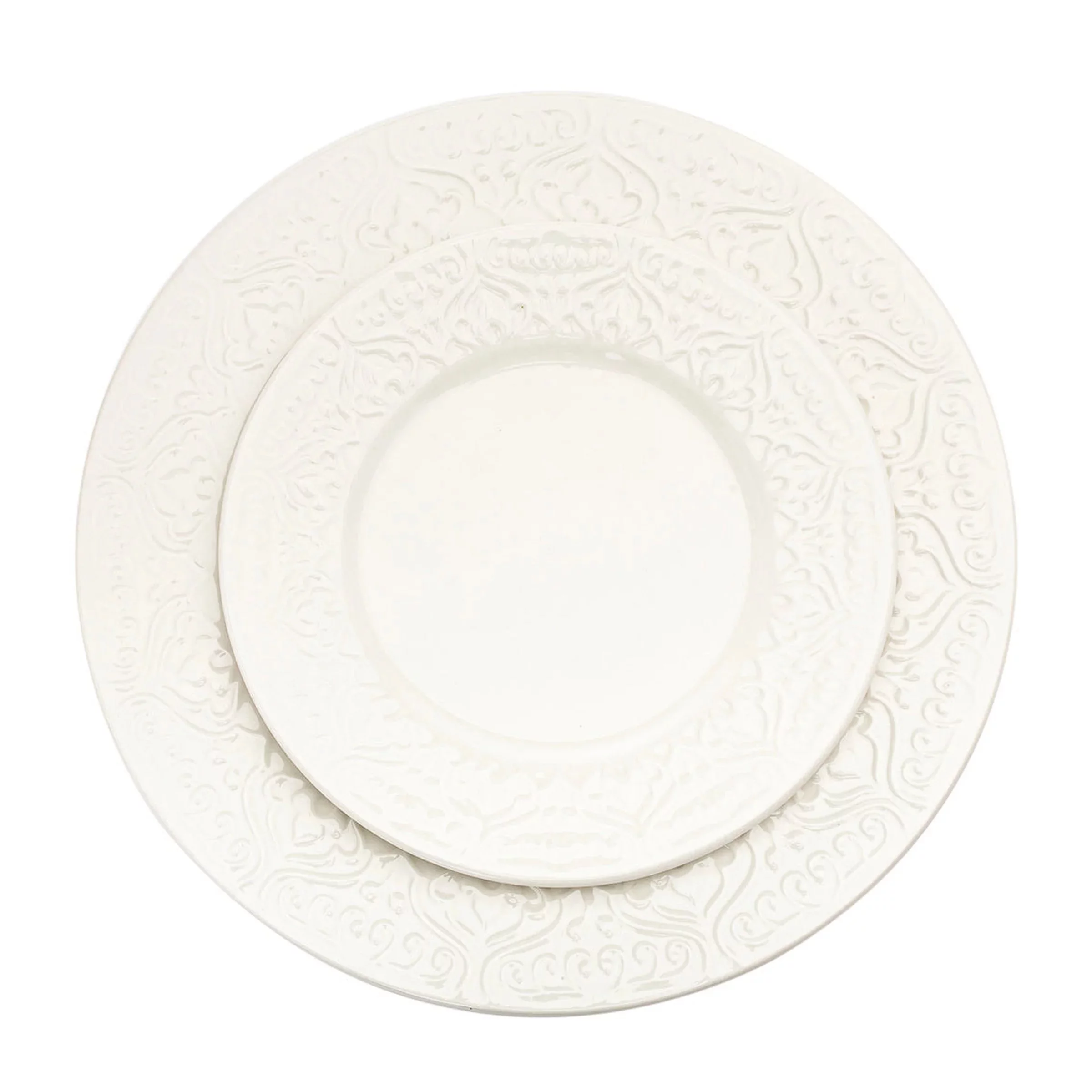 Florence Porcelain 16 Piece Dinnerware Set, Service For 4