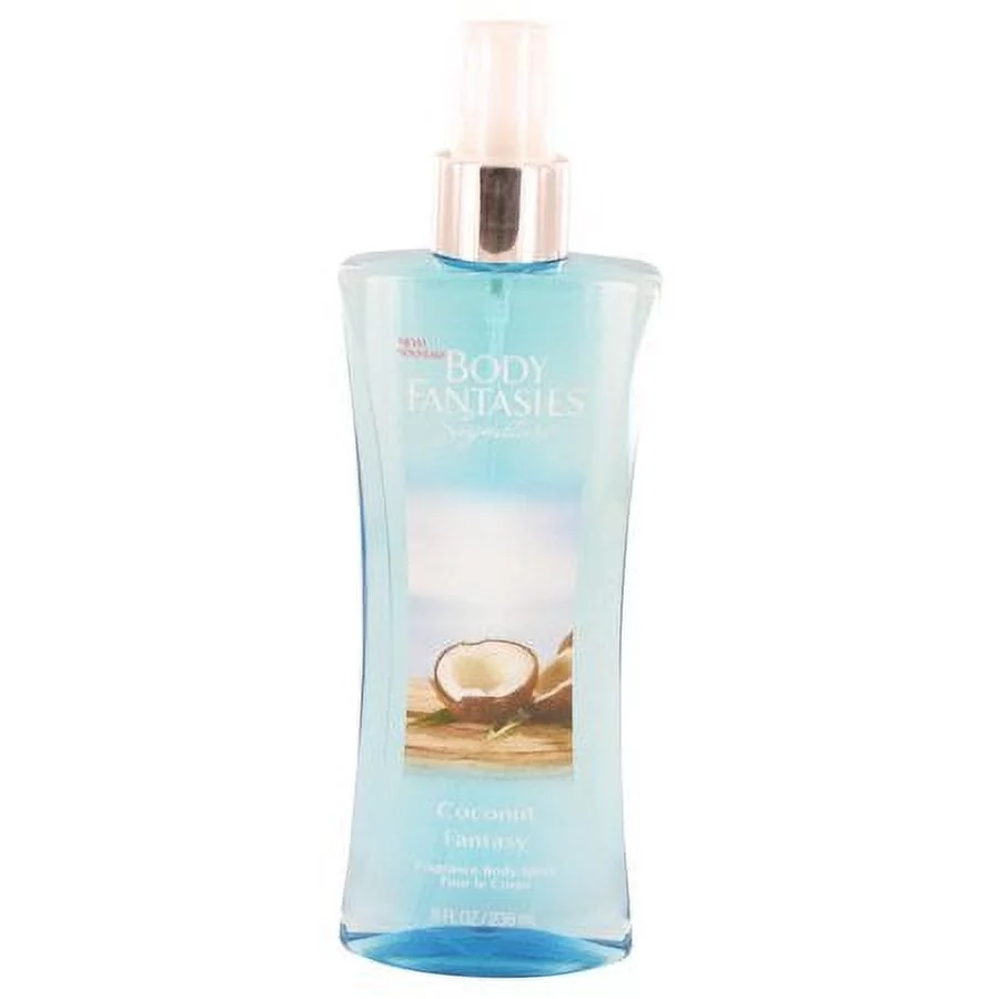 Body Fantasies Signature Coconut Fantasy Body Spray By Parfums De Coeur8 Oz (Pack 4)