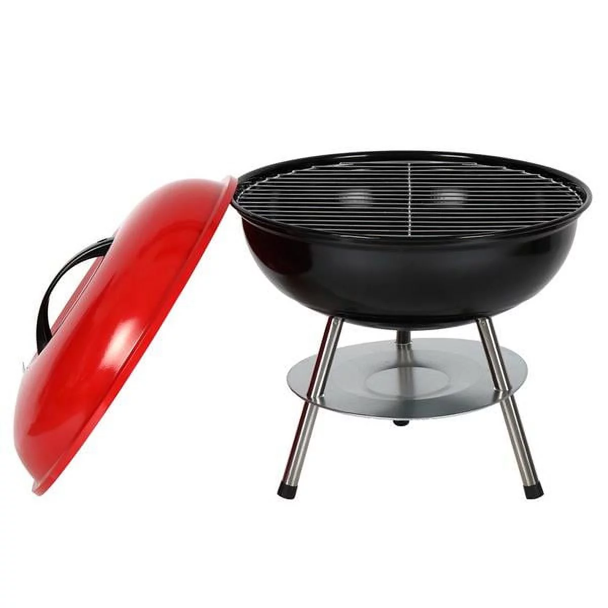 Mother's Day Sales - 14-Inch Portable Charcoal Grill, Outdoor Grill With lid for Outdoor Barbecues, Camping