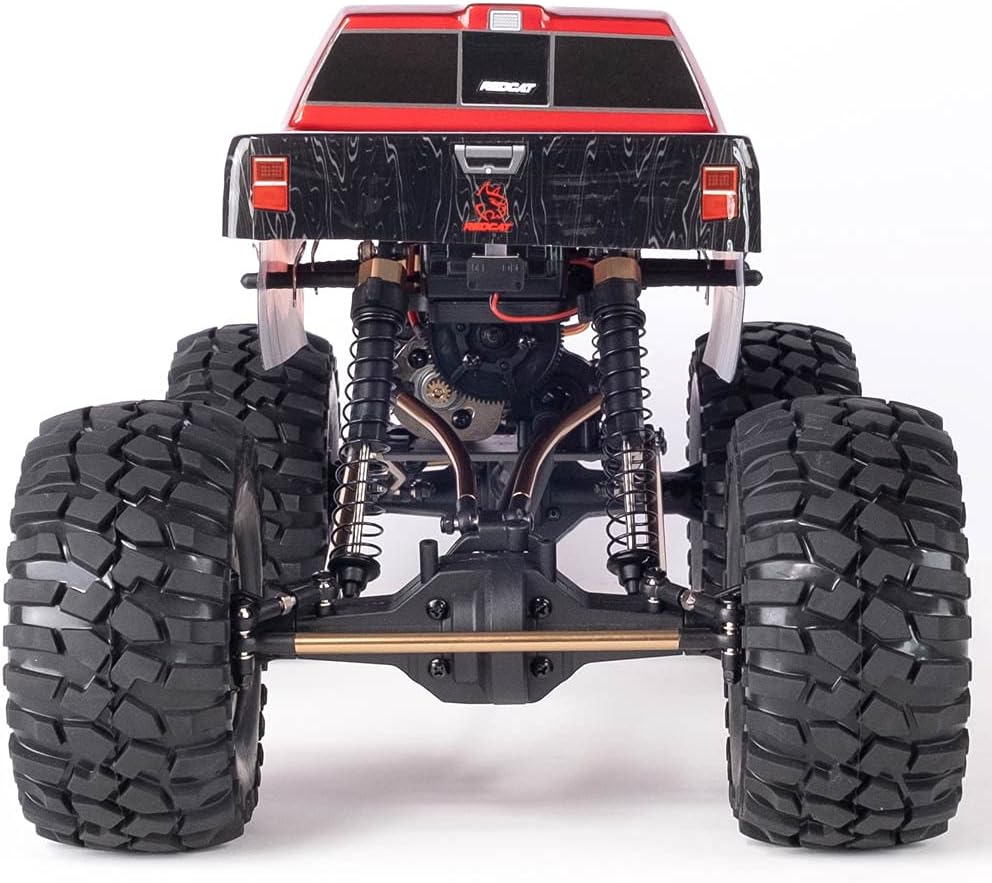 Redcat Racing Everest-10 Electric Rock Crawler with Waterproof Electronics, 2.4Ghz Radio Control (1/10 Scale), Red/Black