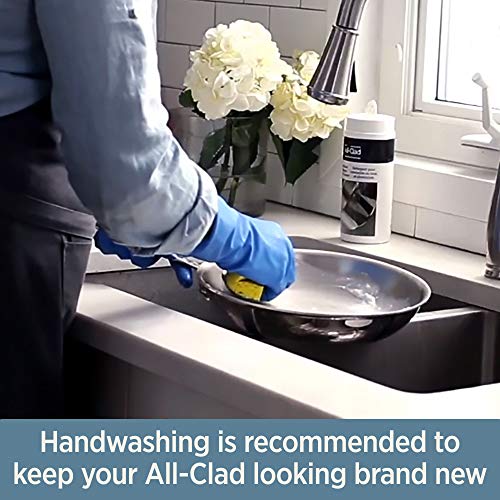 All-Clad D3 3-Ply Stainless Steel Dutch Oven 5.5 Quart Induction Oven Broiler Safe 600F Pots and Pans, Cookware Silver