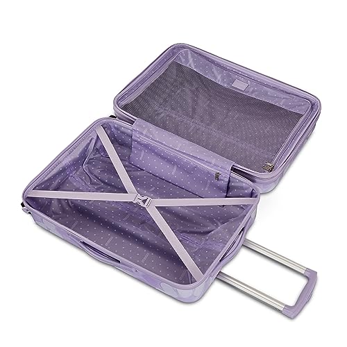 American Tourister Moonlight Hardside Expandable Luggage with Spinner Wheels, Blue Terazzo, 2-Piece Set (20/28)