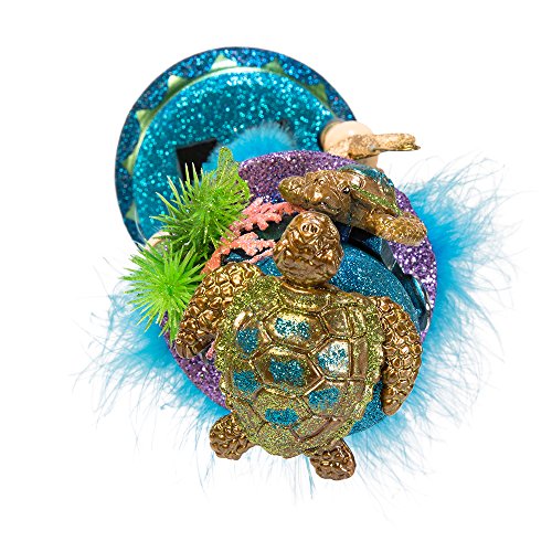 Kurt Adler Hollywood Nutcracker with Sea Turtle Hat, 11-Inch,Blue