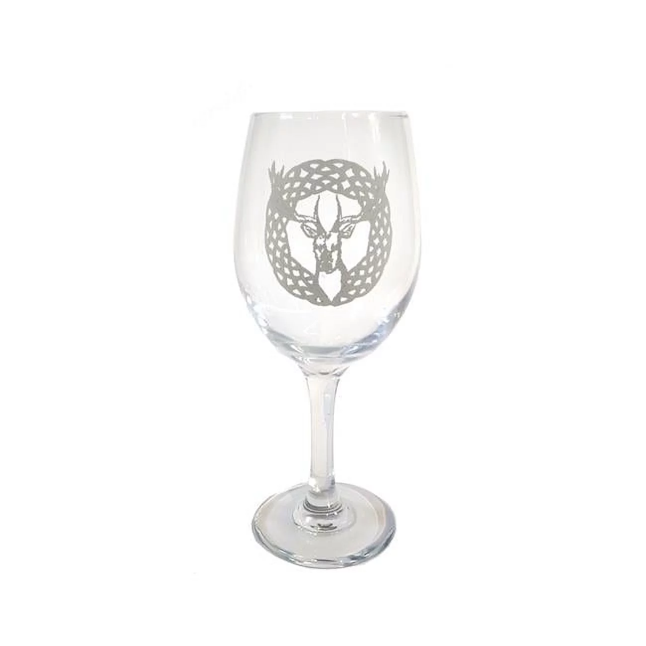 Lyoncraft WISG01 18 oz Celtic Stag Engraved Wine Glass