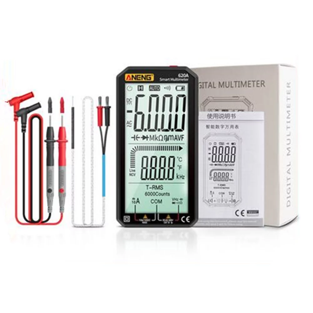 Digital Smart Multimeter Transistor Testers Auto Electrical Capacitance Meter Temp Resistance