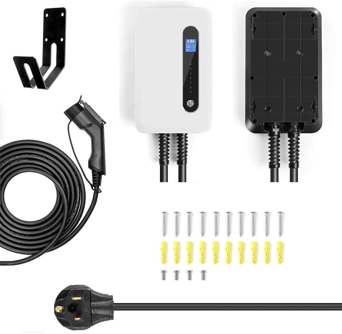 Lectron 240V 40 Amp Level 2 Electric Vehicle (EV) Charging Station with 20ft/6m J1772 Cable & NEMA 6-50 Plug - EVSE 9.6kW Compatible with All SAE J1772 Electric Vehicles