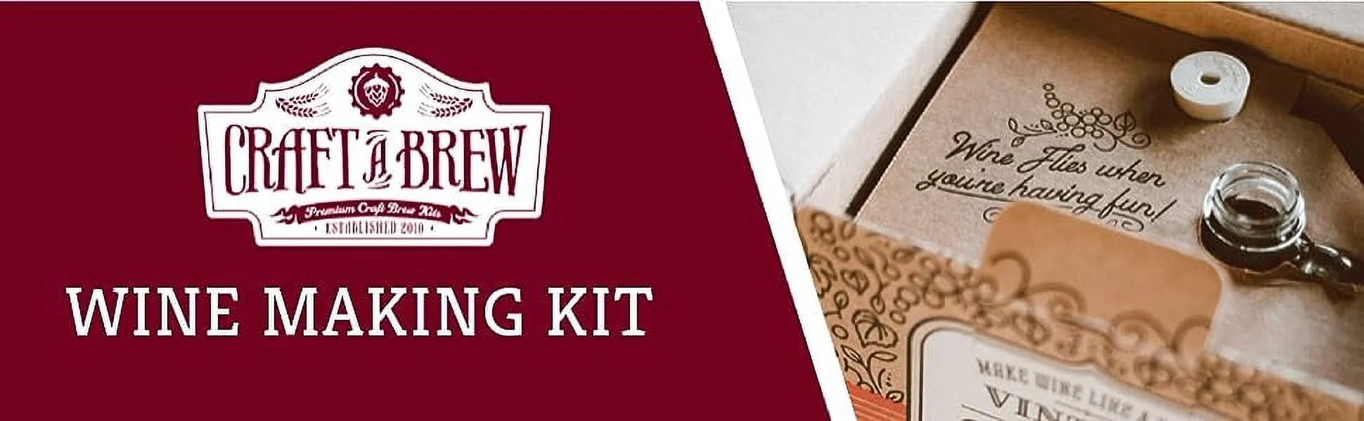 Craft a Brew | Moscato Wine Making Kit | 1 Gallon | Easy DIY Brewer's Set with Ingredients, Supplies & Equipment | Ultimate Home Wine Brewer Experience