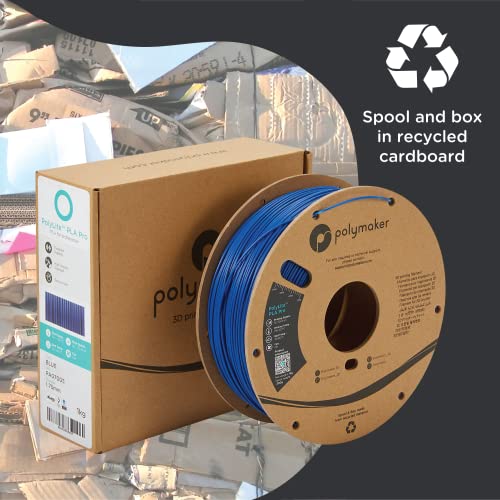Polymaker PLA PRO Filament 1.75mm 1kg, Tough & High Rigidity White 3D Printing Filament, PolyLite PLA PRO 3D Printer Filament 1.75mm, Print with Most 3D Printers