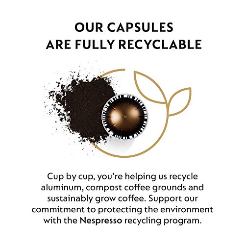 Nespresso Capsules Vertuo, Double Espresso Dolce, 30-Count Espresso Pods, Brews 2.7 oz.