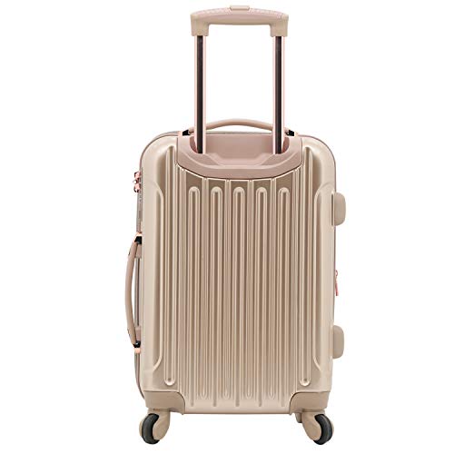 kensie Women's Alma Hardside Spinner Luggage, Expandable, Japanese Carmine Red, Carry-On 20-Inch