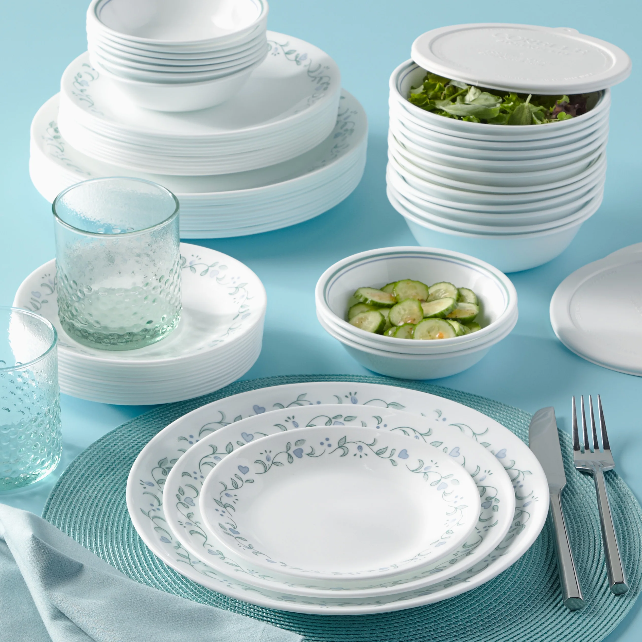 Corelle Classic Country Cottage 66-Piece Dinnerware Set