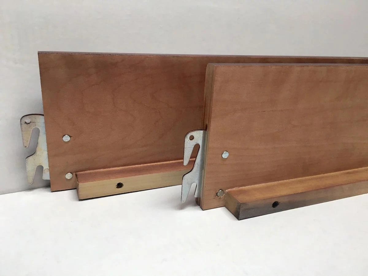 Premium Cherry Finish Wooden Bed Rails - King/Queen