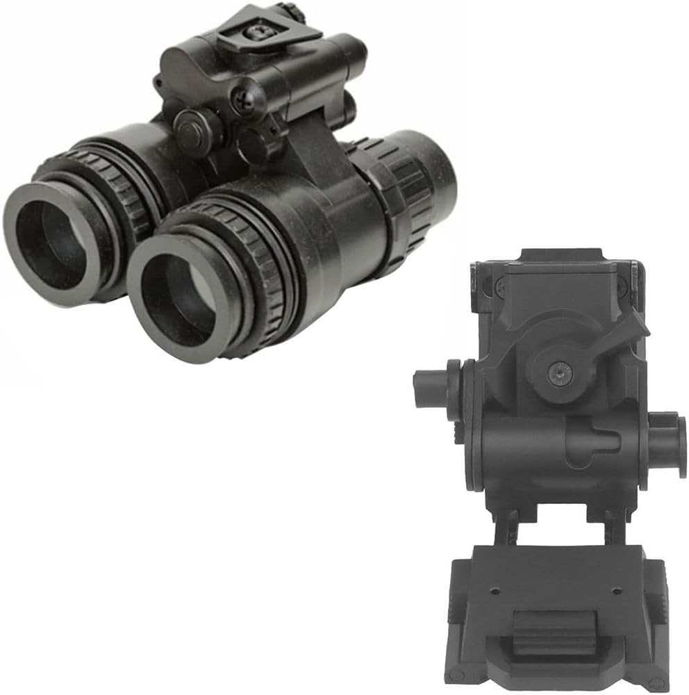 Aetheria Night Vision Goggles with L4G24 Night Vision Mount for PVS15/PVS18/GPNVG18, PVS15 Dual-Tube Binocular Night Vision Goggles (Black)