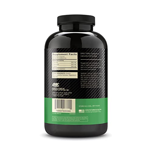 Optimum Nutrition Instantized BCAA Branched Chain Essential Amino Acids Capsules, 1000mg, 200 Count