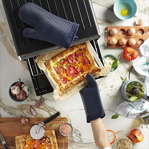 KITCHENAID Ribbed Soft Silicone Oven Mitt 2-Pack Set, 7.5