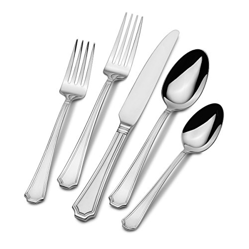 Pfaltzgraff Vienna Everyday Flatware Service for 4, 20 Piece Set, 18/0 Stainless Steel, Silverware Set