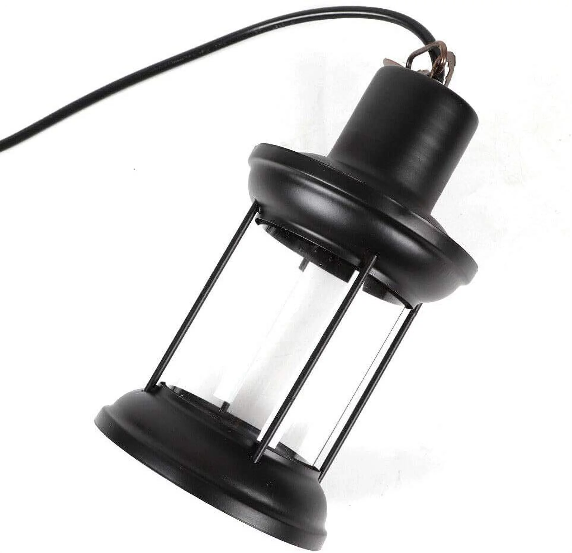 OUKANING 8-Light Farmhouse Chandelier, Retro Iron Wooden Frame Industrial Pendant Light Rustic Antique Ceiling Lamp Lighting Fixtures