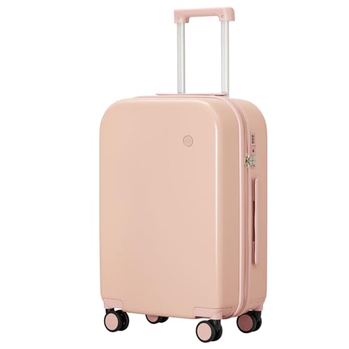 mixi Upgrade Carry on Luggage 14 Inch Underseat Personal Item Suitcases with Spinner Wheels, Hardside Rolling Suitcase PC with TSA Lock Lightweight Travel Case, Fine Grid Black