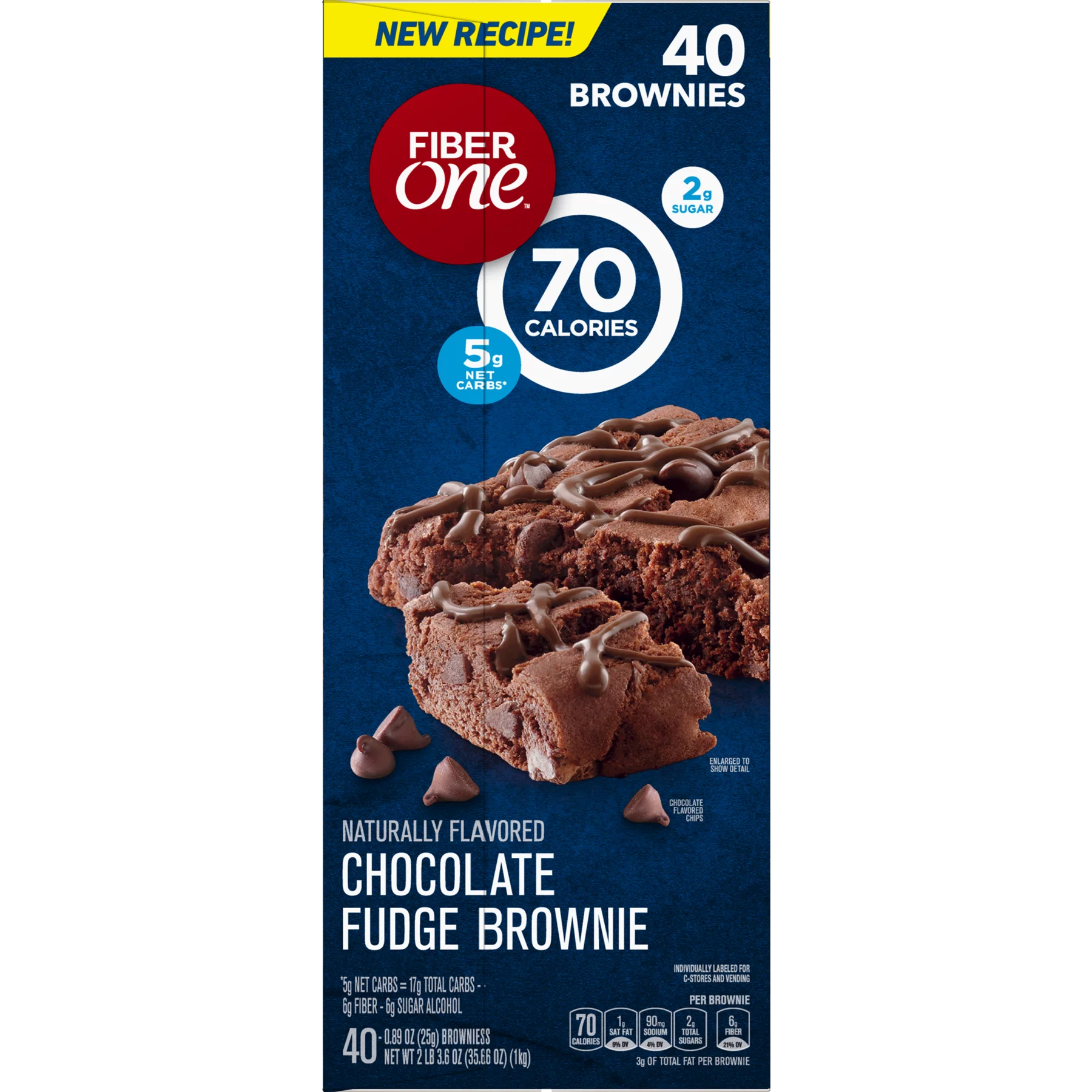 Fiber One Chocolate Fudge Brownies (0.89 oz., 40 pk.)