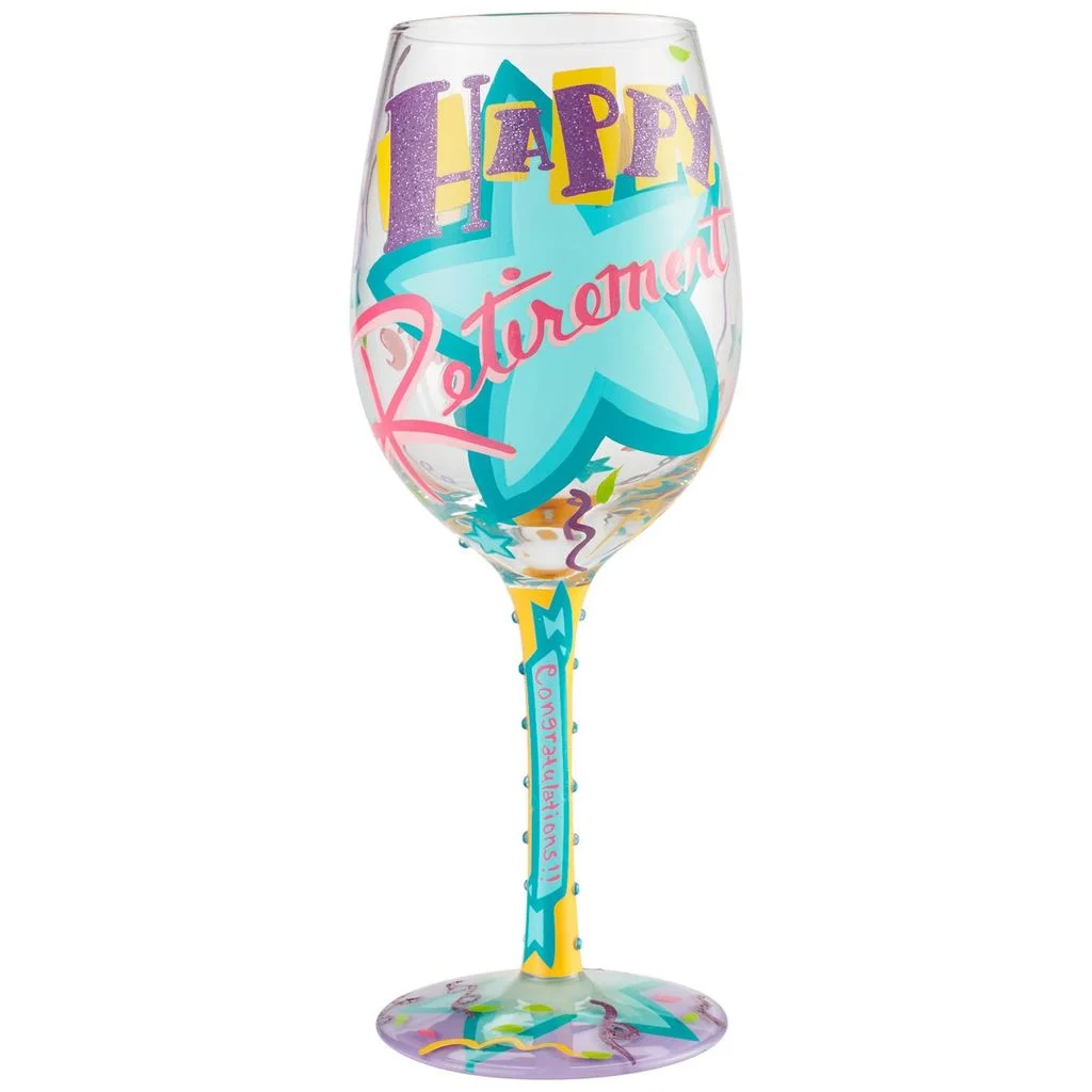 Lolita Happy Retirement Wine Glass
