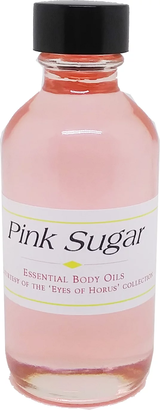 Pink Sugar - Type for Women Perfume Body Oil Fragrance [Regular Cap - Clear Glass - Pink - 2 oz.]