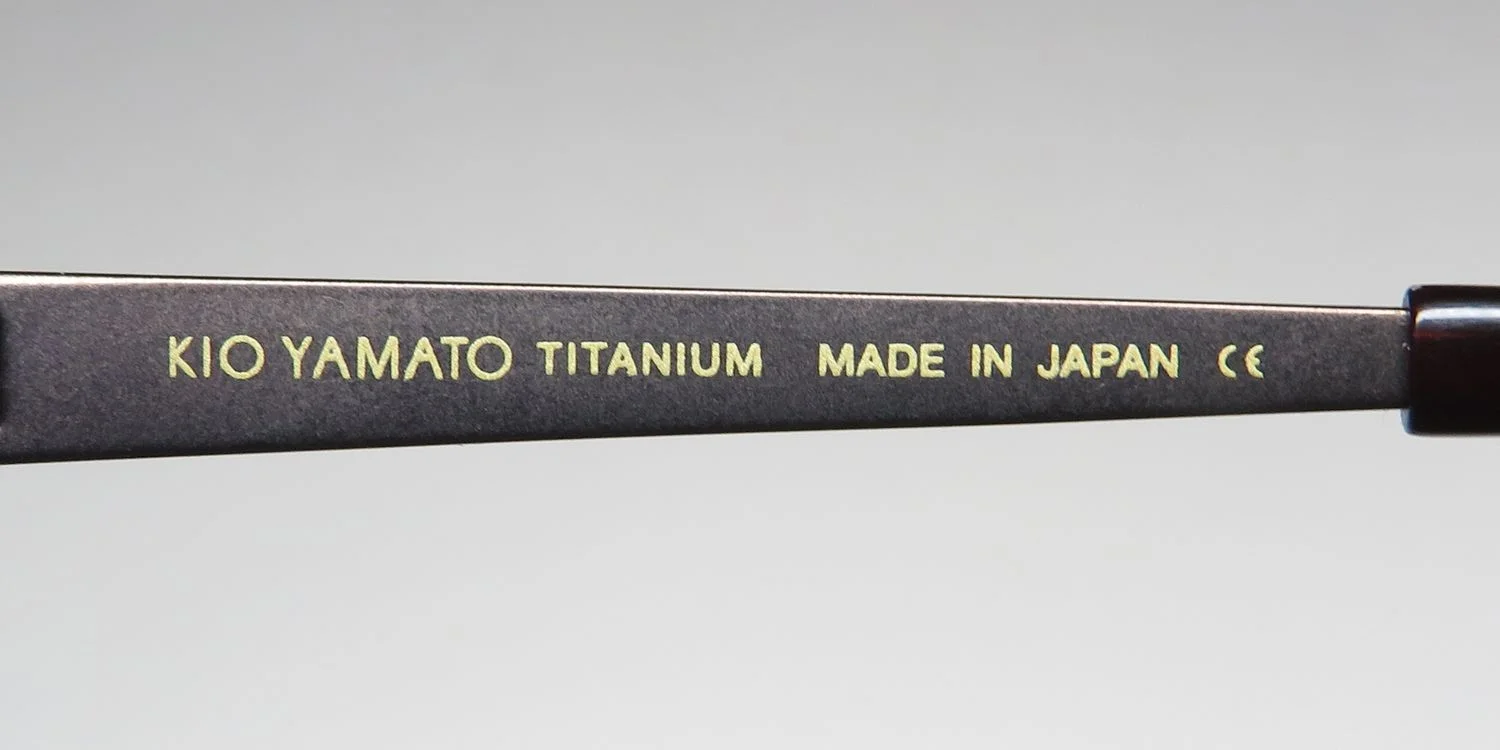 KIO YAMATO KT-410U TITANIUM HALF-RIM PREMIUM SEGMENT RARE EYEGLASS FRAME/GLASSES