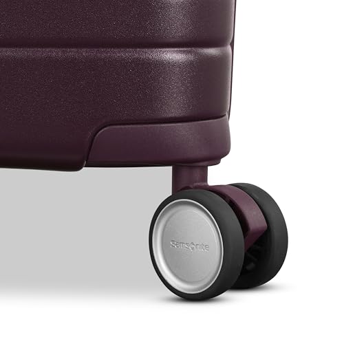 Virtuosa Hardside 21 Inch Carry On Luggage - Airline Approved with 360° Spinner Wheels, RightHeight™ Adjustable Handle - Zippered WetPak™ - TSA Lock - Expandable Light Polycarbonate Shell - Navy