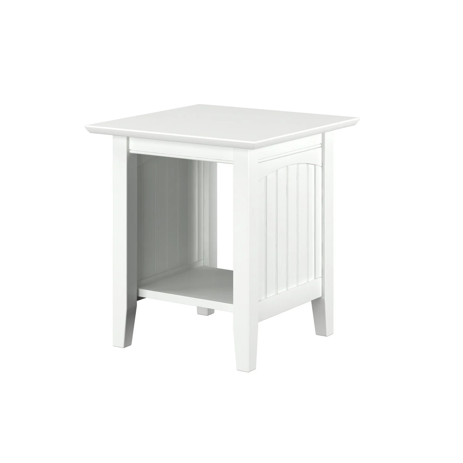 AFI Nantucket Solid Wood End Table White