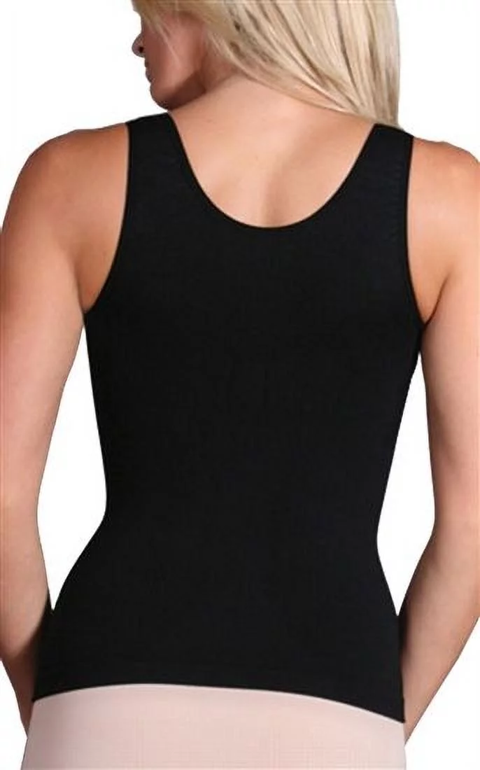 Aha Moment by n-fini 572 Women's Plus Shapewear Tank Top Non-padded Wire-free Bra Large/2X Black