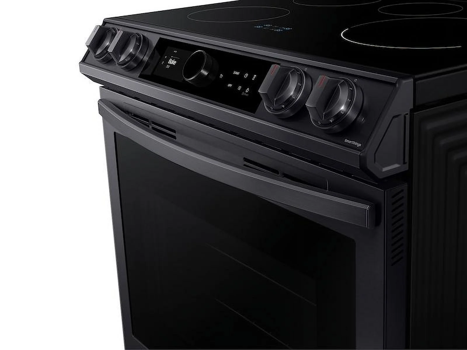Samsung 6.3 cu. ft. Smart Slide-in Induction Range-Black Stainless NE63T8911SG