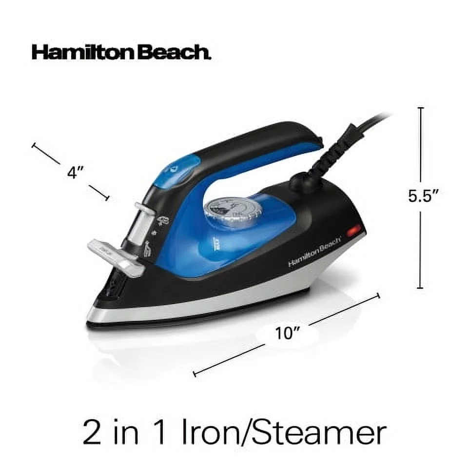 Hamilton Beach 2 in 1 Iron and Steamer, Model 14525