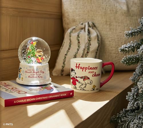 DaySpring - Peanuts - Happiness And Cheer Ceramic Mug, 14oz, Red