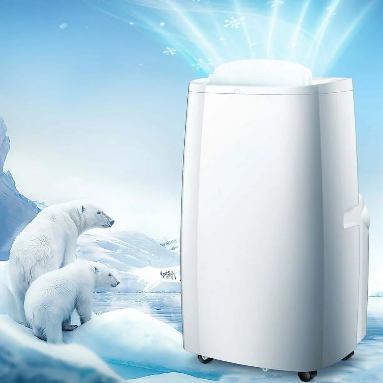 LHRIVER 10200BTU (14000 BTU ASHARE) Portable Air Conditioner,Portable AC Unit for Room Up to 450 Sq.Ft, White,3 in 1 , Ft Air Conditioner Fan