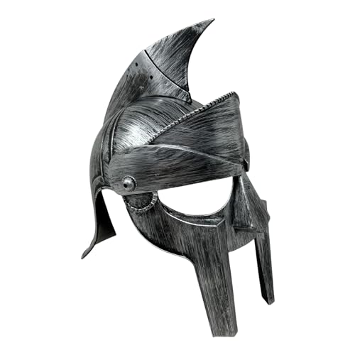 Medieval Armour King Leonidas Greek Spartan Roman Helmet, Men's Spartan Warrior Headwear Costume Accessories