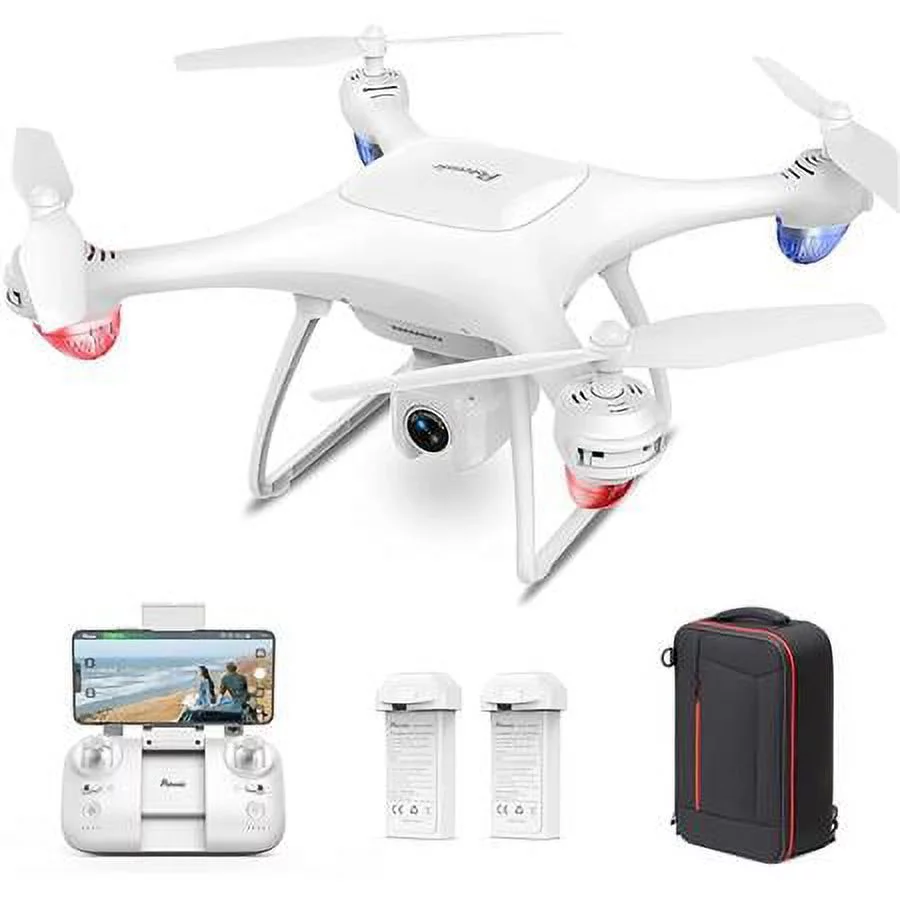 P5 FPV RC Drone with 2.7K HD Camera, Dual Batteries and Carrying Bag